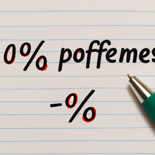 Using Formulas to Find Percentages