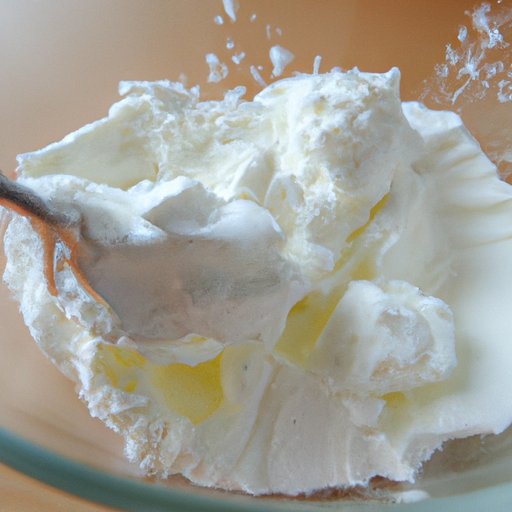 Whipped Cream with Heavy Cream and Powdered Sugar