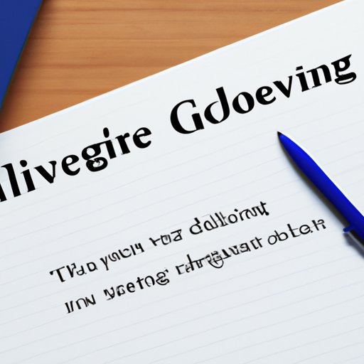 IV. Saying Goodbye: How to Write an Effective Letter of Resignation